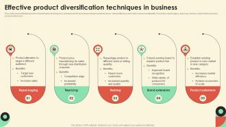 Effective Product Diversification Techniques In Business