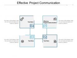 Effective project communication ppt powerpoint presentation show cpb