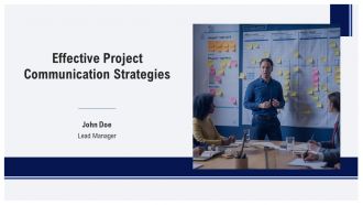 Effective Project Communication Strategies PPT Template AT