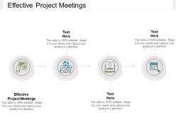 Effective project meetings ppt powerpoint presentation infographics clipart cpb