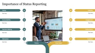 Effective Project Status Reporting PPT Outline AT Impressive Visual