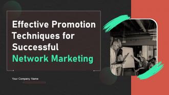 Effective Promotion Techniques For Successful Network Marketing MKT CD V