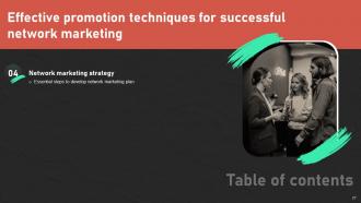Effective Promotion Techniques For Successful Network Marketing MKT CD V Informative Idea