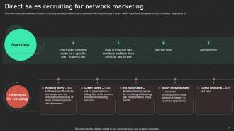 Effective Promotion Techniques For Successful Network Marketing MKT CD V Pre designed Idea