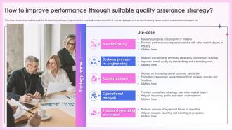Effective Quality Assurance How To Improve Performance Through Suitable Quality Assurance