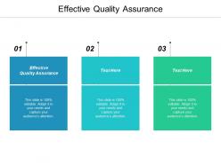 Effective quality assurance ppt powerpoint presentation icon design templates cpb