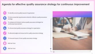 Effective Quality Assurance Strategy Implementation For Continuous Improvement Complete Deck Slides Professional