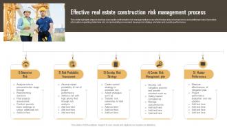 Effective Real Estate Construction Risk Management Process