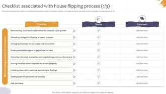 Effective Real Estate Flipping Strategies Checklist Associated With House Flipping Process