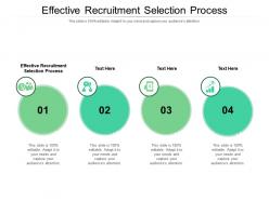 Effective recruitment selection process ppt powerpoint presentation pictures portrait cpb