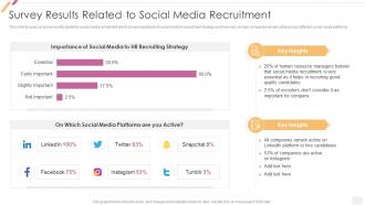 Effective Recruitment Survey Results Related To Social Media Recruitment