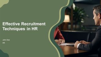 Effective Recruitment Techniques In HR PPT Presentation AT