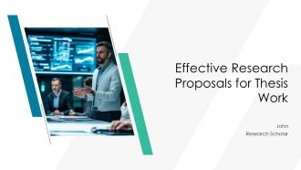 Effective Research Proposals For Thesis Work PPT Sample AT