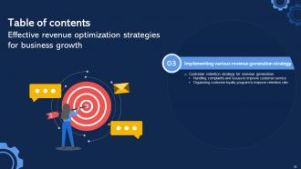 Effective Revenue Optimization Strategies For Business Growth Strategy CD Researched Impactful