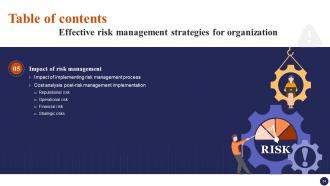 Effective Risk Management Strategies For Organization Risk CD Captivating Slides