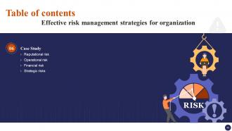 Effective Risk Management Strategies For Organization Risk CD Slides Idea