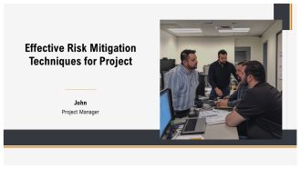 Effective Risk Mitigation Techniques For Project PPT Summary AT