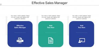 Effective Sales Manager Ppt Powerpoint Presentation Gallery Graphics Design Cpb