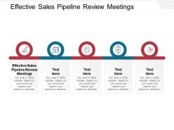 Effective sales pipeline review meetings ppt powerpoint presentation infographics layout cpb