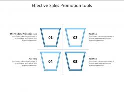 Effective sales promotion tools ppt powerpoint presentation file graphics example cpb