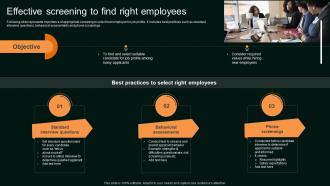 Effective Screening To Find Right Employees Enhancing Organizational Hiring