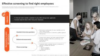 Effective Screening To Find Right Employees Recruitment Strategies For Organizational