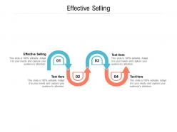 Effective selling ppt powerpoint presentation model design templates cpb