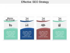 Effective seo strategy ppt powerpoint presentation styles clipart images cpb