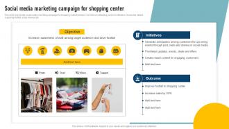 Effective Shopping Centre Social Media Marketing Campaign For Shopping Center MKT SS V
