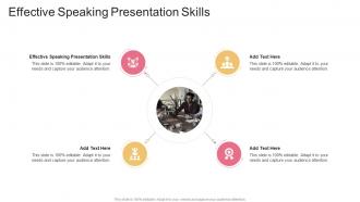 Effective Speaking Presentation Skills In Powerpoint And Google Slides Cpb