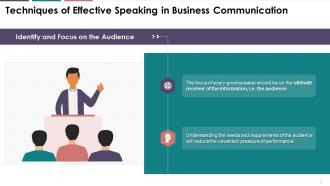 Effective Speaking Technique Focus On The Audience Training Ppt