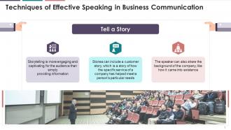 Effective Speaking Technique Tell A Story Training Ppt