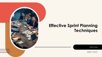 Effective Sprint Planning Techniques PPT Demonstration AT