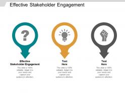 Effective stakeholder engagement ppt powerpoint presentation portfolio example introduction cpb