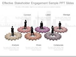 Effective stakeholder engagement sample ppt slides