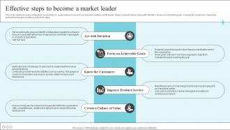 Effective Steps To Become A Market Leader The Market Leaders Guide To Dominating Your Industry Strategy SS V