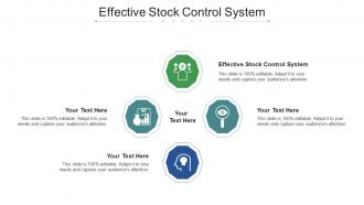 Effective stock control system ppt powerpoint presentation gallery influencers cpb