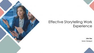 Effective Storytelling Work Experience PPT Structure AT