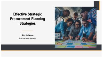 Effective Strategic Procurement Planning Strategies PPT Example AT
