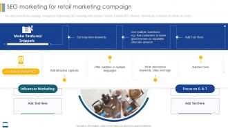 Effective Strategies For Retail Marketing SEO Marketing For Retail Marketing Campaign