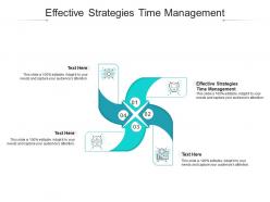 Effective strategies time management ppt powerpoint presentation slides model cpb