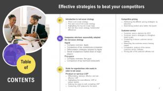 Effective Strategies To Beat Your Competitors Powerpoint Presentation Slides Strategy CD V Researched Informative