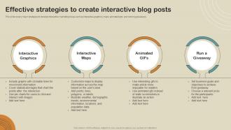 Effective Strategies To Create Interactive Blog Posts Boost Customer Engagement MKT SS