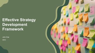 Effective Strategy Development Framework PPT Sample AT