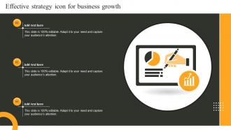 Effective Strategy Icon For Business Growth