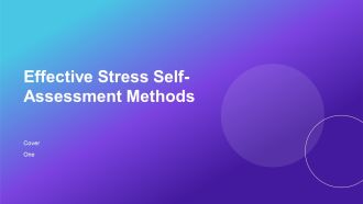 Effective Stress Self Assessment Methods PPT Slides AT