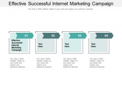 Effective successful internet marketing campaign ppt powerpoint presentation gallery cpb