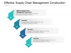 Effective supply chain management construction ppt powerpoint slides cpb