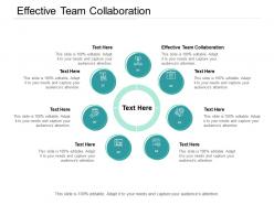 Effective team collaboration ppt powerpoint presentation ideas layout cpb