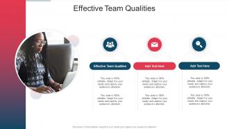 Effective Team Qualities In Powerpoint And Google Slides Cpb
